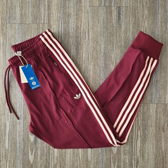Adidas FC Bayern Munchen Terrace Icon Track Pants Red Gold JF0588 Men’s Size L - Picture 13 of 16